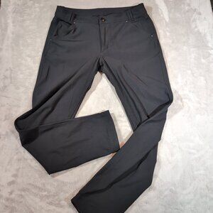 Lululemon Day Trip Boyfriend Pants Women's 8 Black Warpstreme Stretch Athleisure